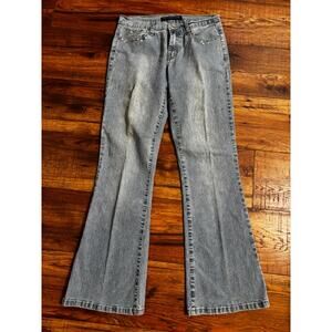 Blue Pointe Bootcut Jeans Size 11 Studded‎ Back Flap Pockets Y2K Western Style